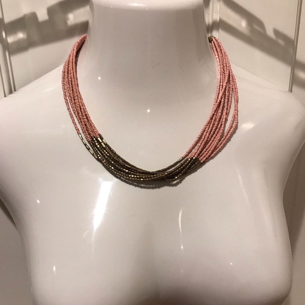 Pink Beaded Necklace